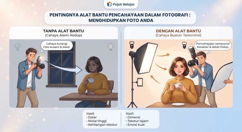 Pentingnya Alat Bantu Pencahayaan Dalam Fotografi: Kunci Menghidupkan Foto Anda