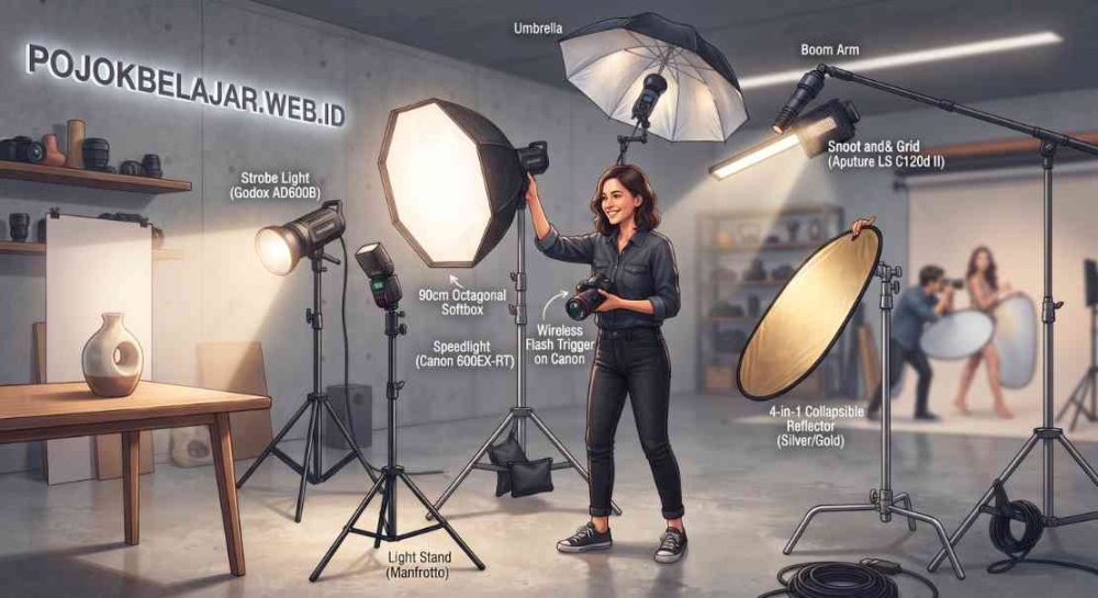 Nama Dan Jenis-Jenis Alat Bantu Pencahayaan Dalam Fotografi